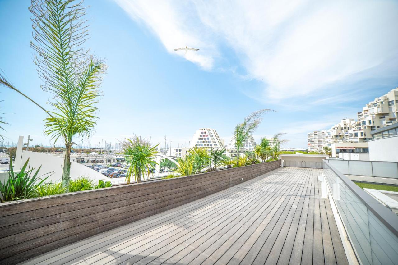 Le Majestic Residence Le Mind Vue Mer Exceptionnelle Grande Terrasse Privee Piscine Partagee Sur Le Toit Hyper Centre La Grande-Motte Buitenkant foto